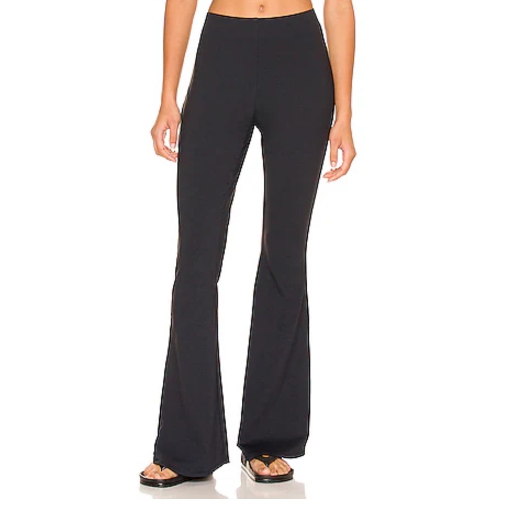 525 Women's Black High Waist Flare Pants Bell Bottom Leggings Size S